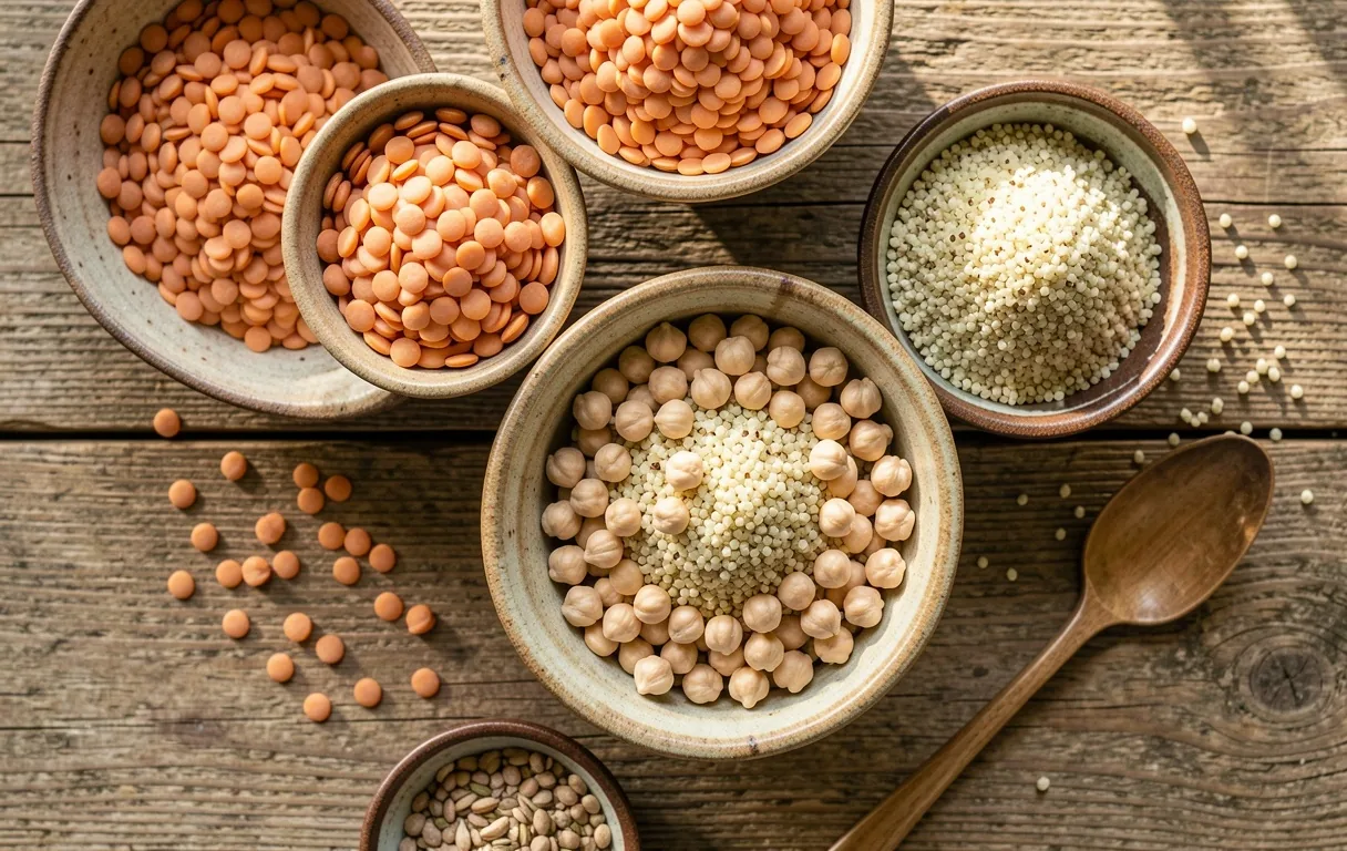 Nutrición basada en granos y legumbres